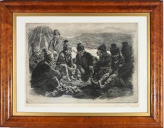 Emil Åberg (1864-1940) - Acquaforte della scuola svedese dell'inizio del XX secolo, Il Consiglio