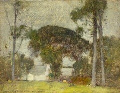 "La casa de Julian Alden Weir, 1907" Impresionista americano Windham, Connecticut