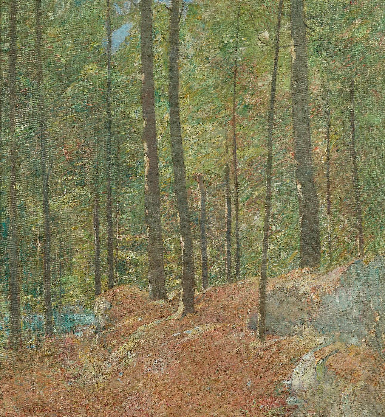 Emil Carlsen Landscape Painting - Pine Woods