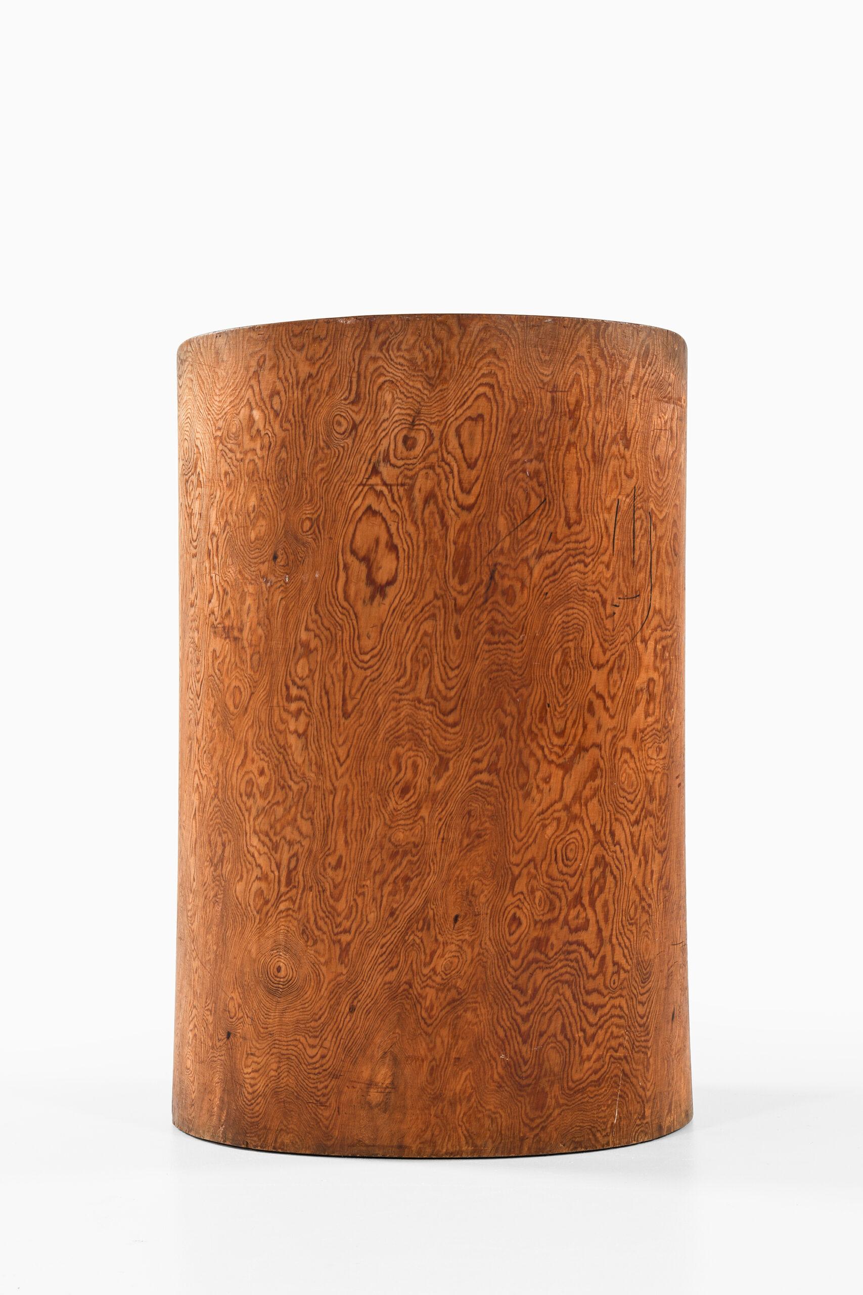Leather Emil Cederlund Stump Chair Produced in Mora, Sweden For Sale