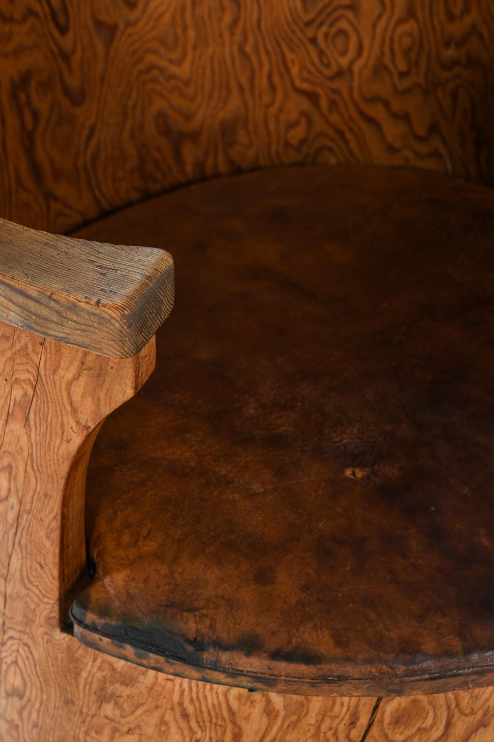 Emil Cederlund Stump Chair Produced in Mora, Sweden For Sale 3