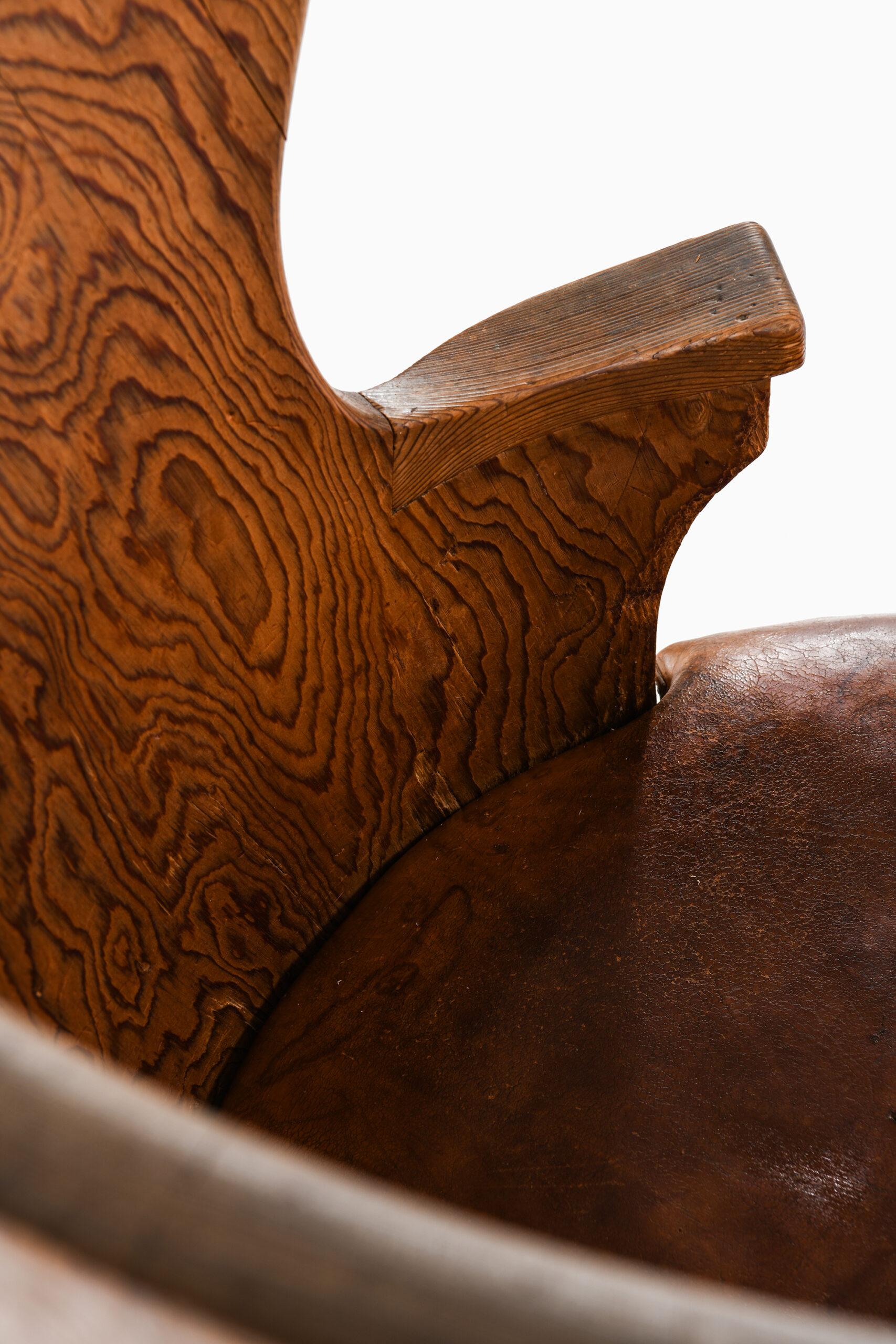 Emil Cederlund Stump Chair Produced in Mora, Sweden For Sale 6