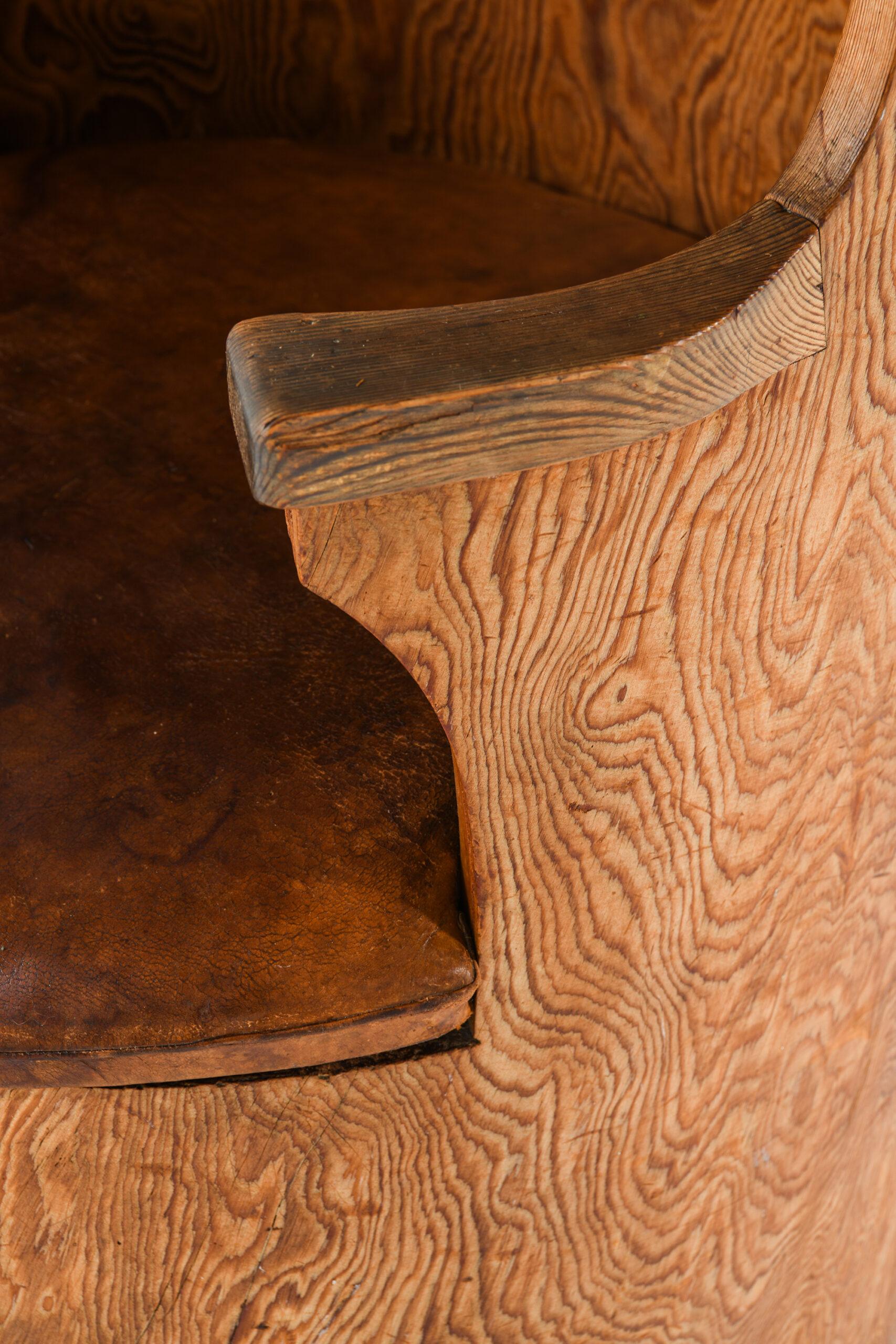 Emil Cederlund Stump Chair Produced in Mora, Sweden In Good Condition For Sale In Limhamn, Skåne län