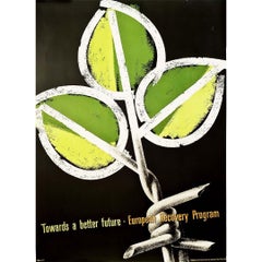 Circa 1947 Original poster by Emil Hotz for the ERP : Towards a Better Future