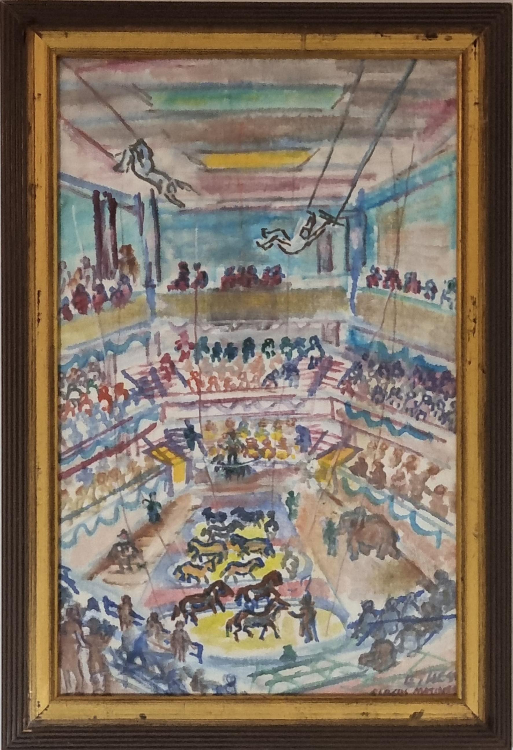 Dipinto impressionista del XX secolo di Emil John Hess, circa 1940