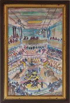 Dipinto impressionista del XX secolo di Emil John Hess, circa 1940