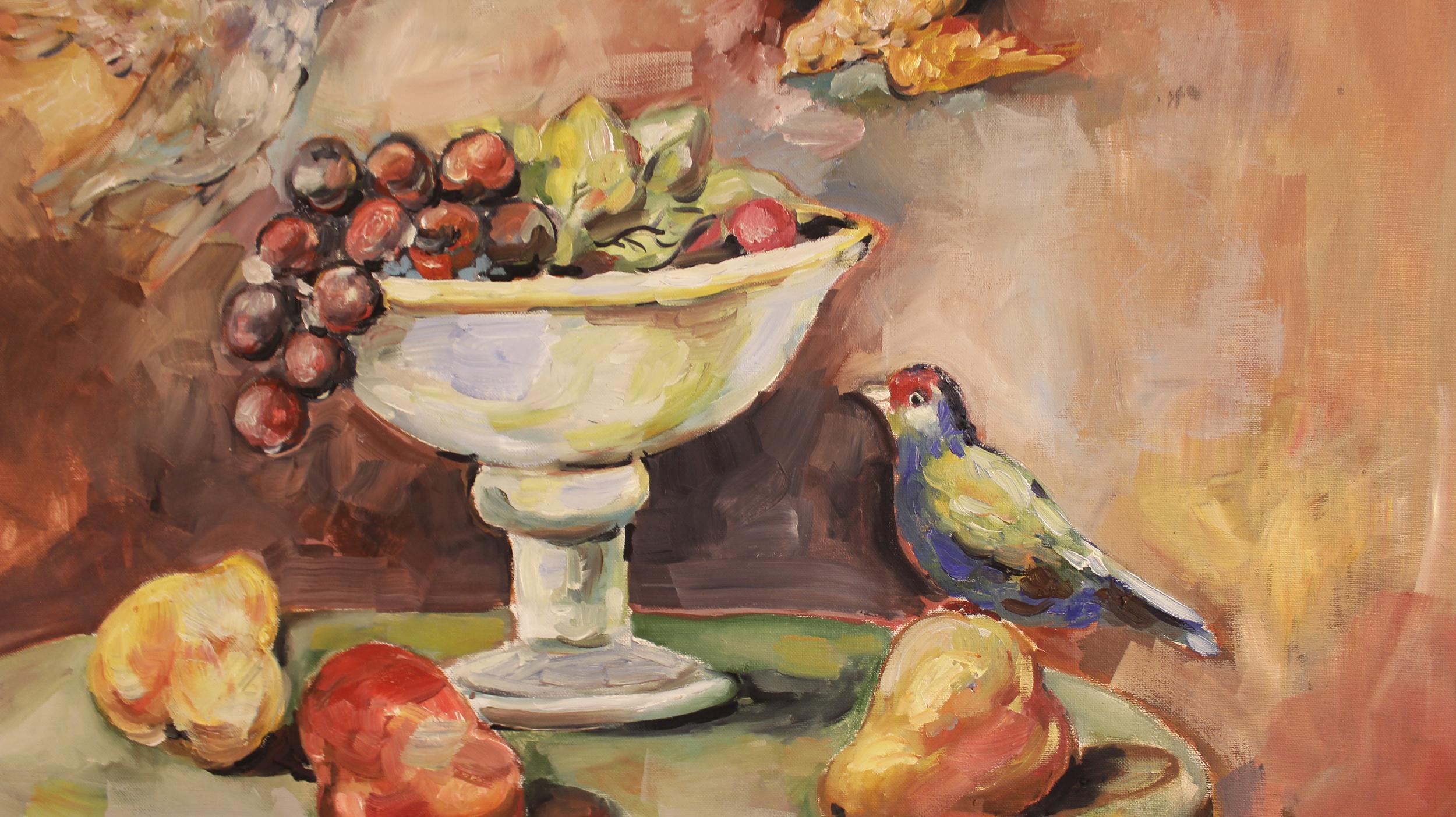 Contemporary oil painting, The birds, Emil Kazaz en vente 1
