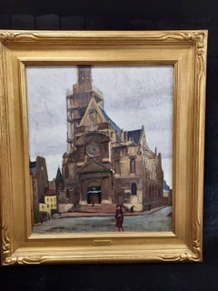 Church Paris Oil Painting by Emil Kosa Jr.