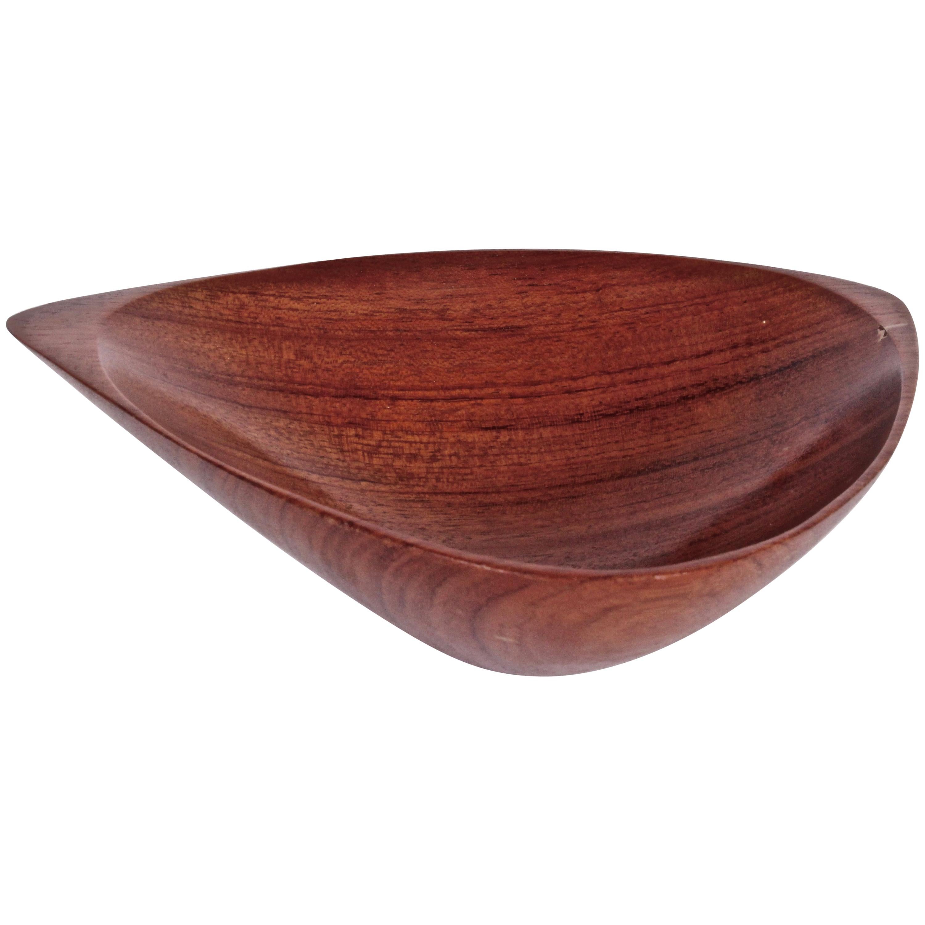 Emil Milan Hand Carved Bubinga Bowl, Circa 1960