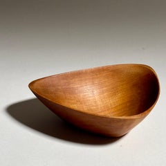 Emil Milan Petite Hand Carved Cherry Wood Bowl
