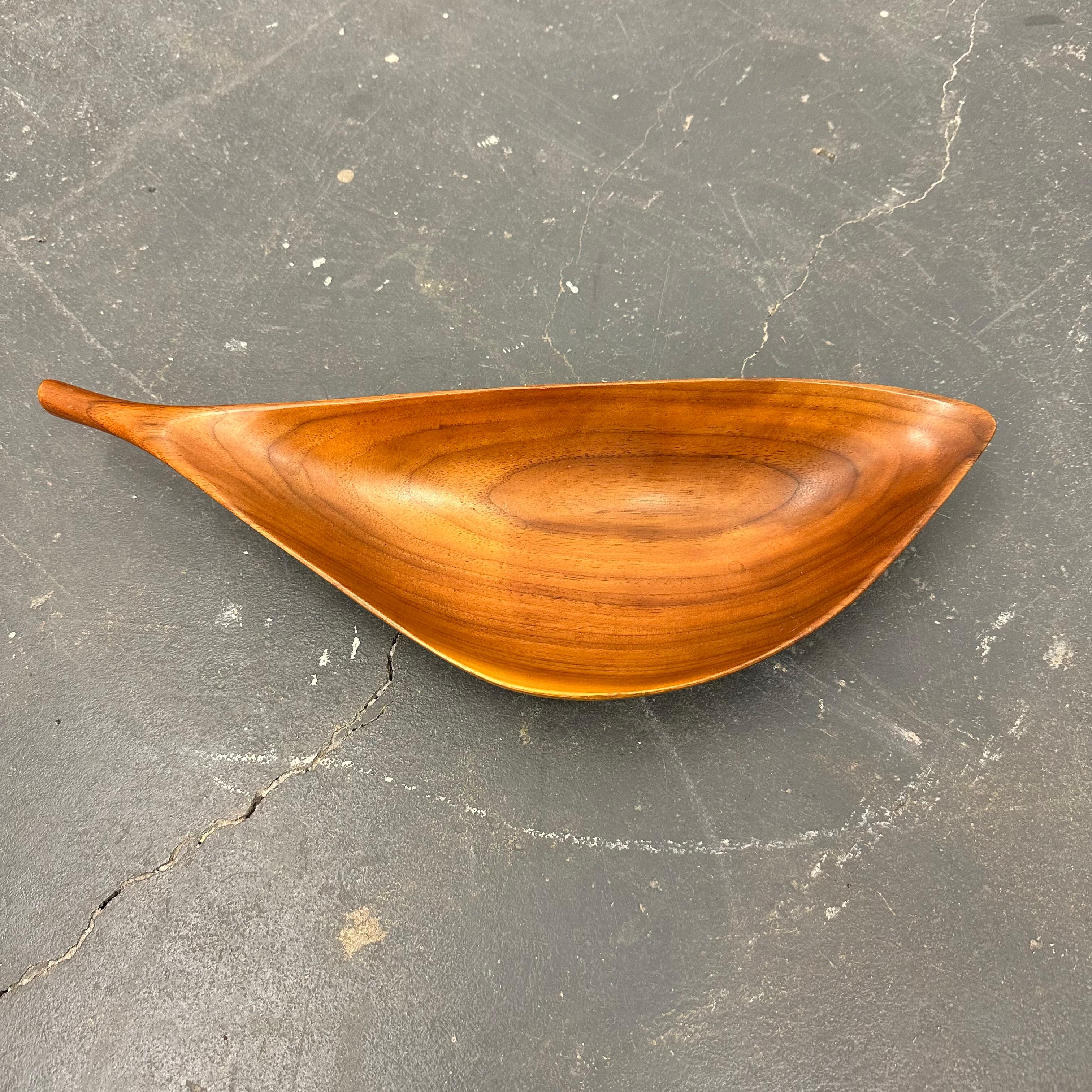 Rosewood Emil Milan Studio Carved Bowls and Tray For Sale
