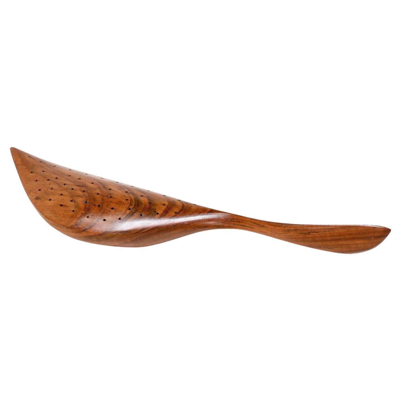 Emil Milan Teak Bissilon Bird Sculpture For Sale