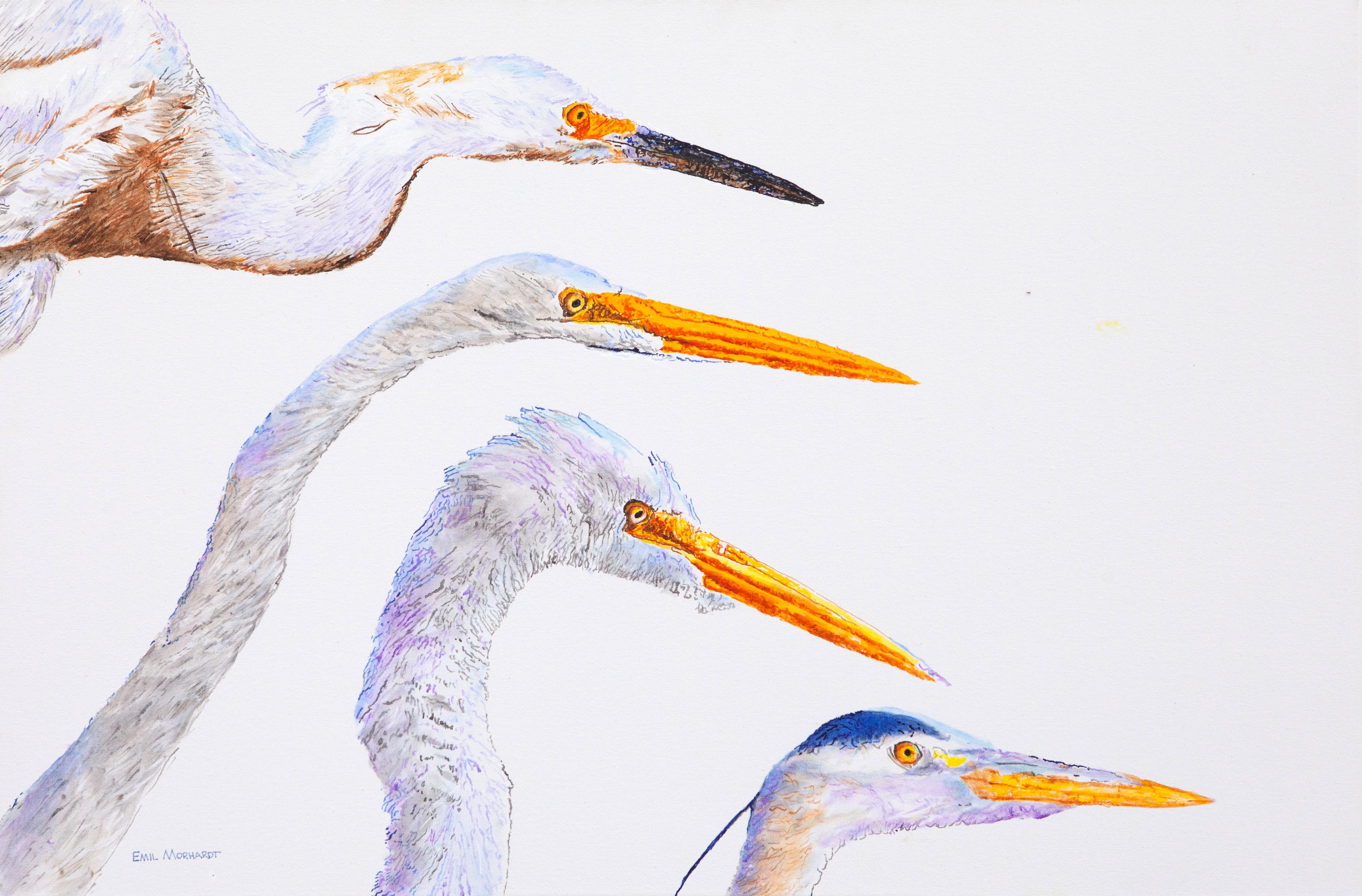 Can Egrets Forget?, Original Painting