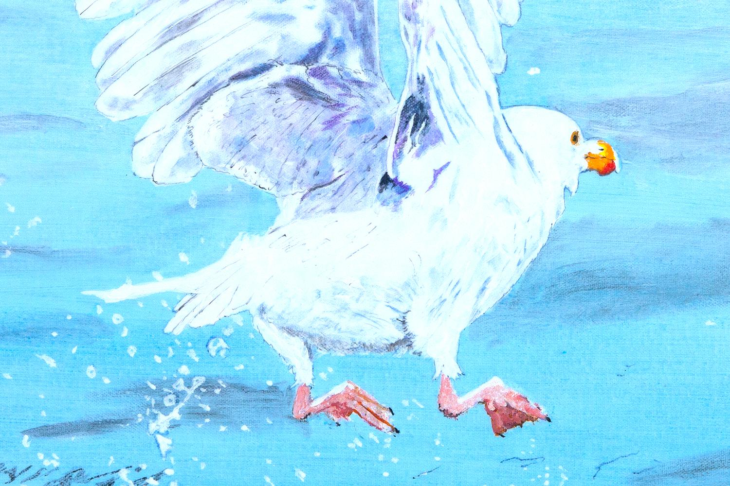 Off With a Splash III, Original Painting For Sale 1