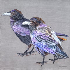 Used Raven Couple, Original Painting