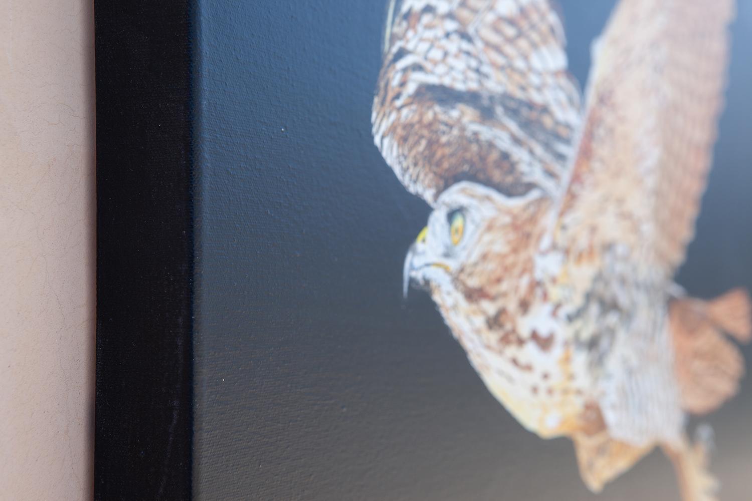 red tailed hawk painting