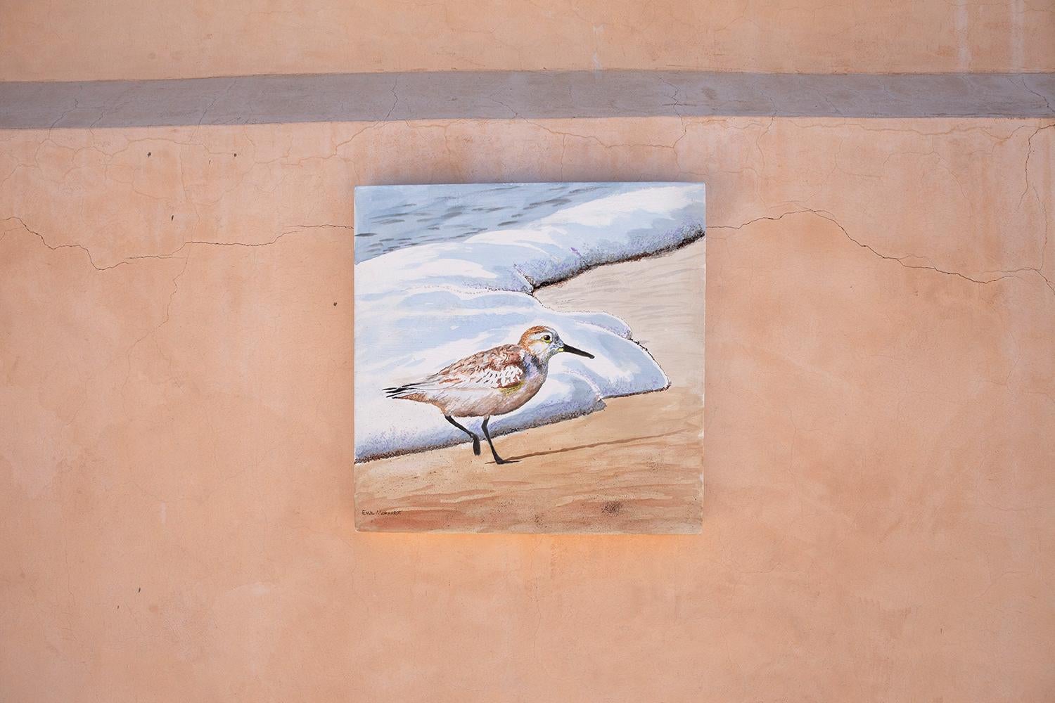 Sanderling n° 22, peinture d'origine - Réalisme américain Painting par Emil Morhardt