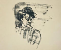 German Expressionist Print by Emil Nolde "Köpfchen"