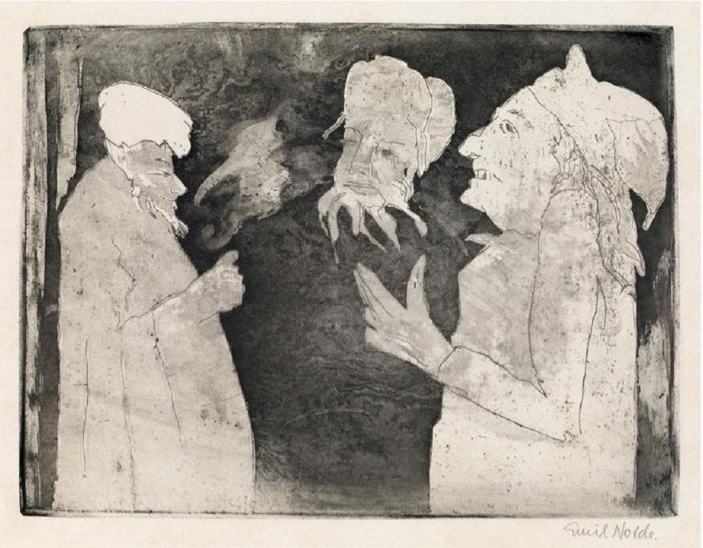Figurative Print Emil Nolde - Grossbauern