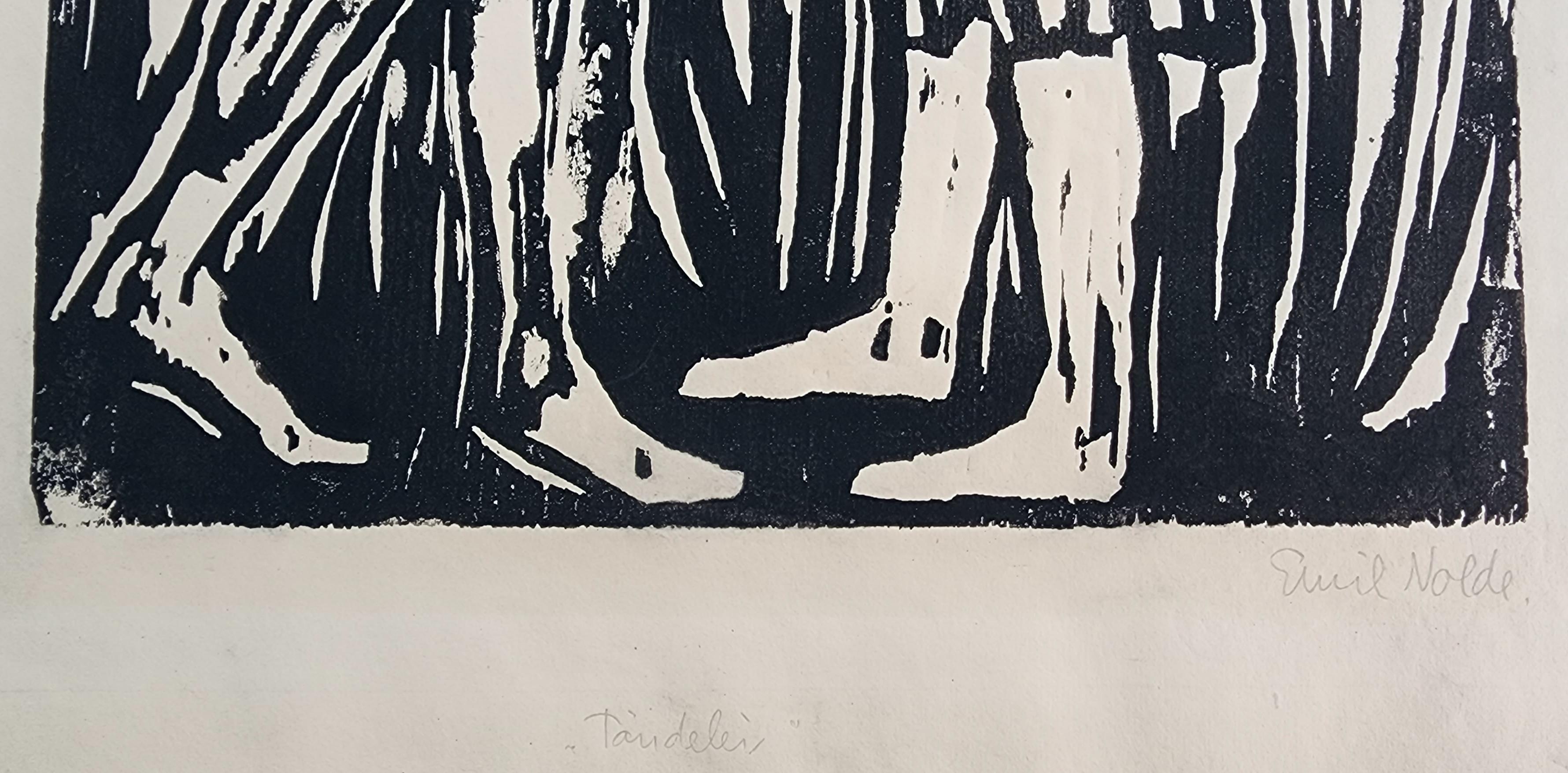 Tandelei (Expressionnisme, Expressionniste, Portraits, Début du 20ème siècle, Iconique) en vente 15