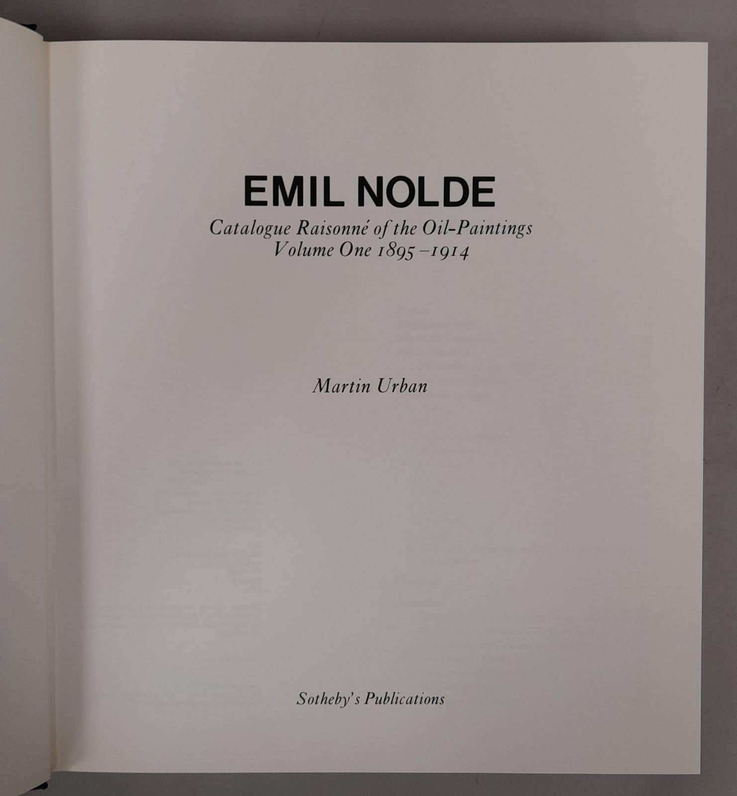 Autre Emil Nolde Catalogue Raisonné des peintures à l'huile 1895-1914 Volume 1 (ed. Eng.) en vente