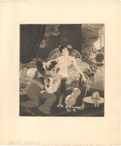 Erotic Scene IX - Illustration by Emil Sartori - 1907