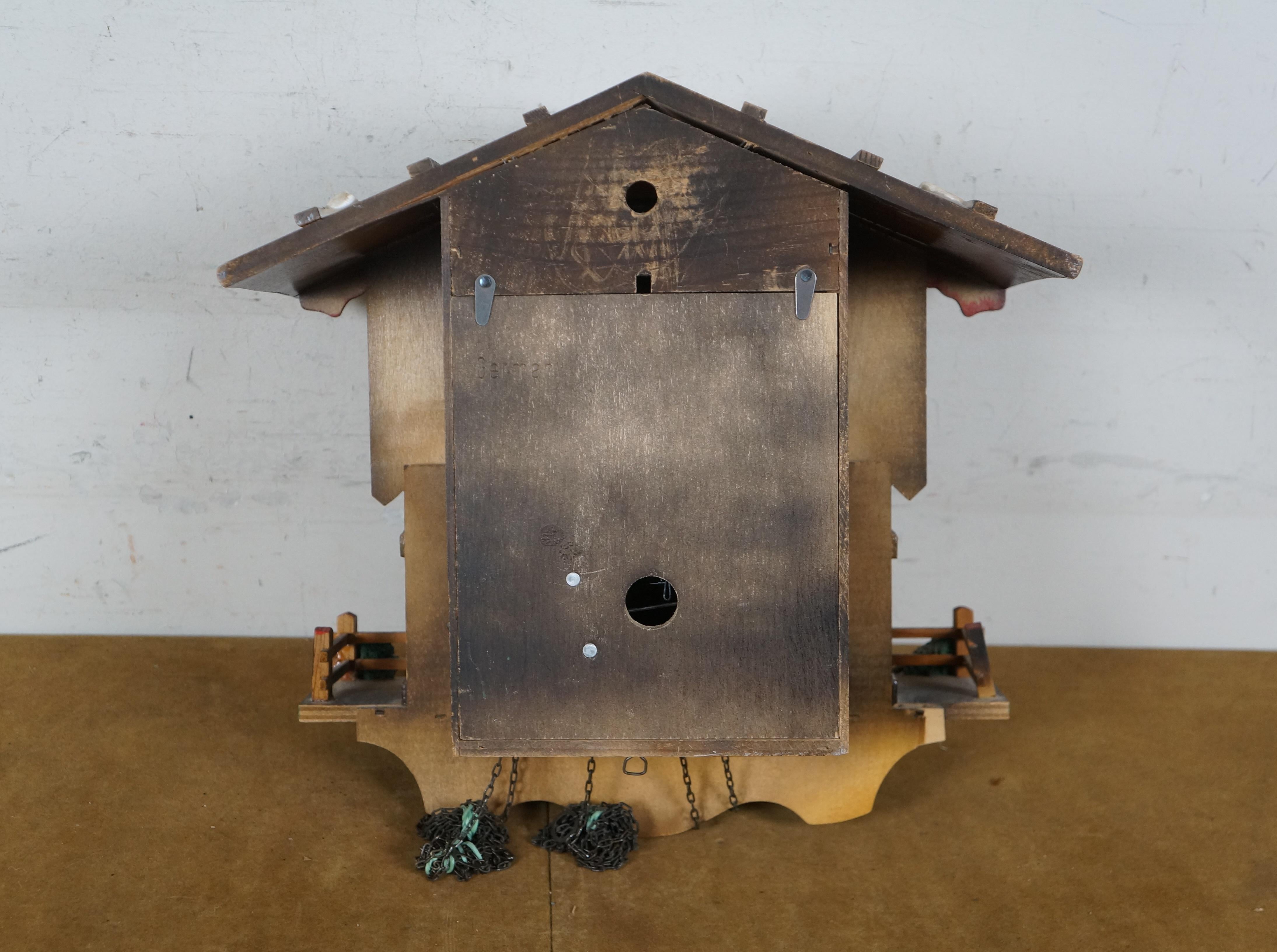 Emil Schmeckenbecher German 8 Day Farmers Daughter Musical Cuckoo Clock 2
