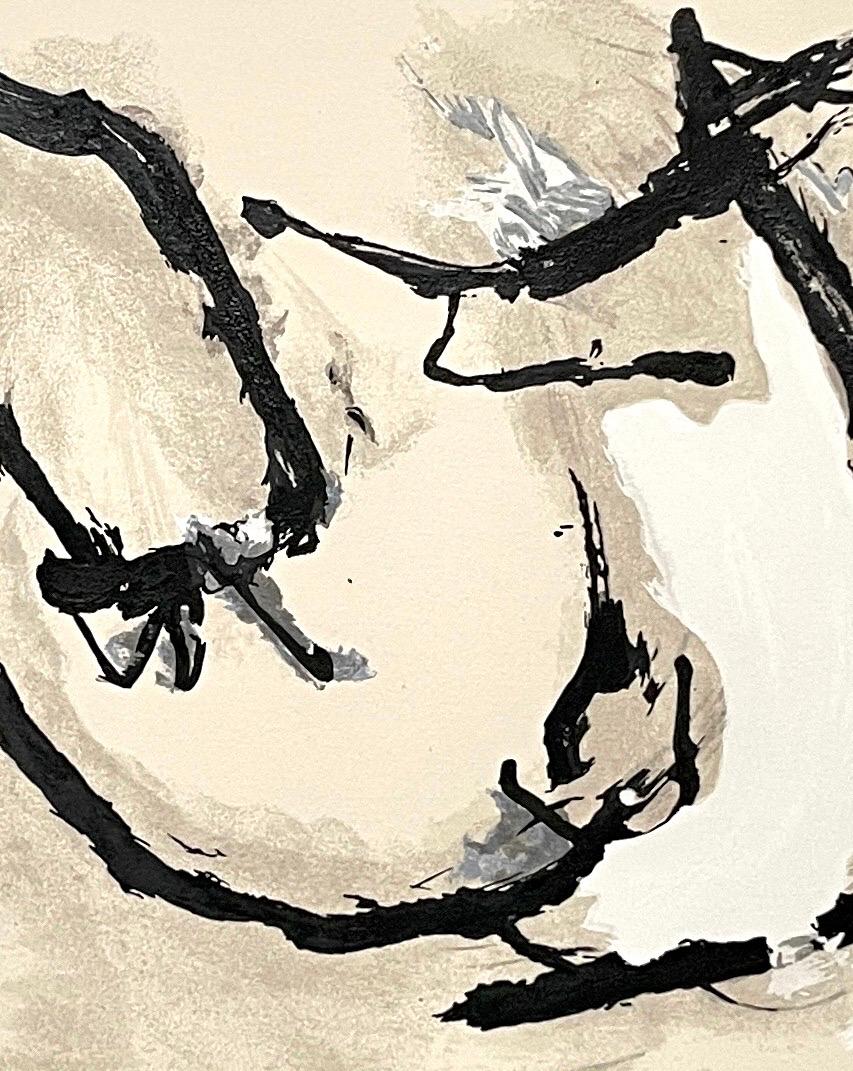 
Stampa astratta fortemente strutturata con tecnica serigrafica e terragrafica. Presenta una texture in rilievo sulla superficie, un pezzo bellissimo. Questo annuncio si riferisce a una sola stampa, il foglio di giustificazione della copertina e la