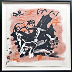 Emil Schumacher Original Terragraphie aus dem Buch Genesis 1998, Nr. 8 Deutsch