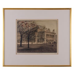 Emil Singer - Vienna Opera Etching