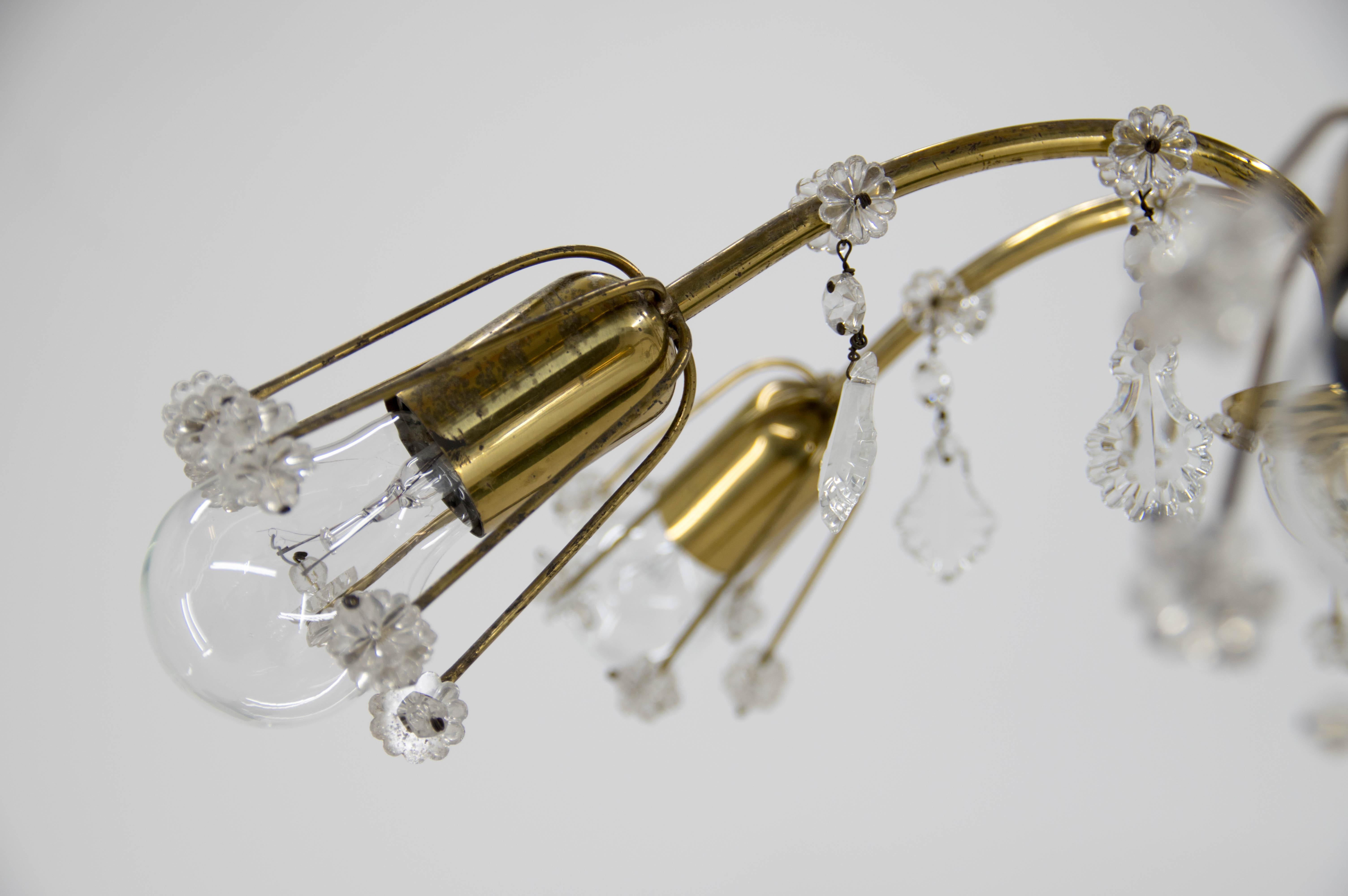 Lustre à 6 flammes Emil Stejnar, Autriche, années 1950 en vente 1