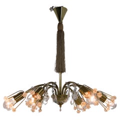 Lustre à 6 flammes Emil Stejnar, Autriche, années 1950