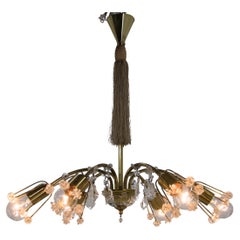 Emil Stejnar 6-Flamming Chandelier, Austria, 1950s
