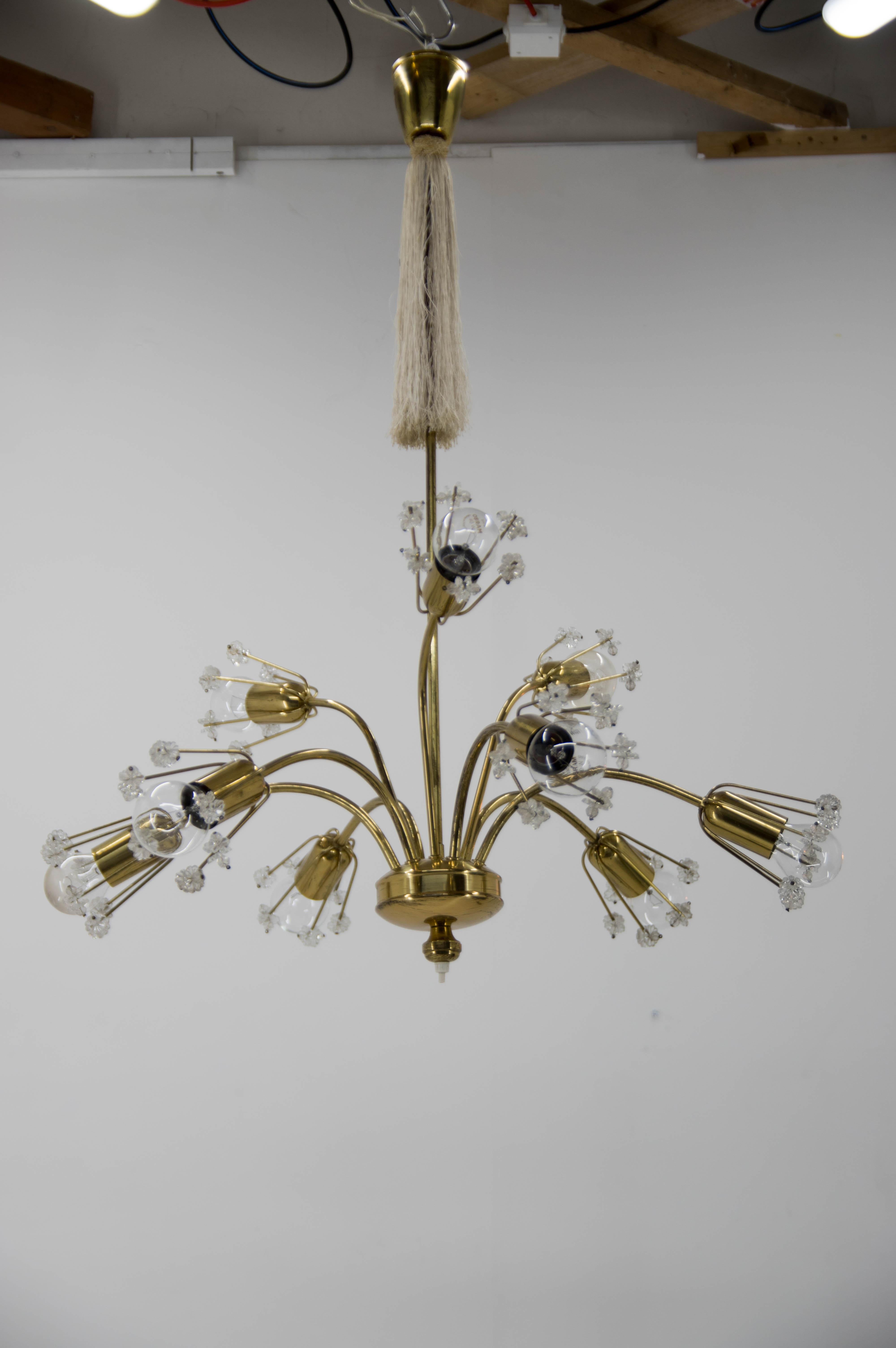 Lampadario a 9 fiamme Emil Stejnar, Austria, anni '50 in vendita 2