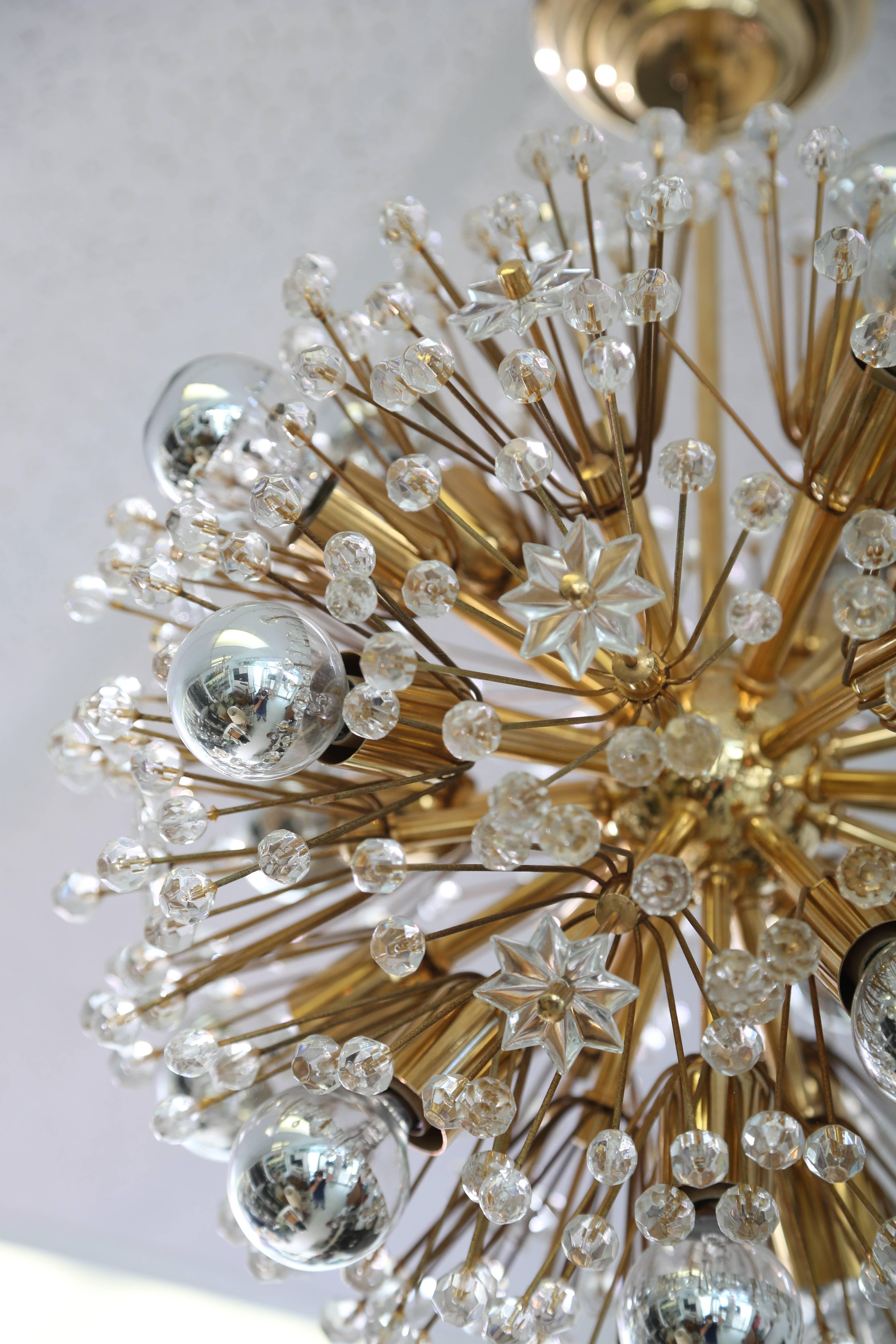 Mid-20th Century Emil Stejnar Austrian Crystal Chandelier