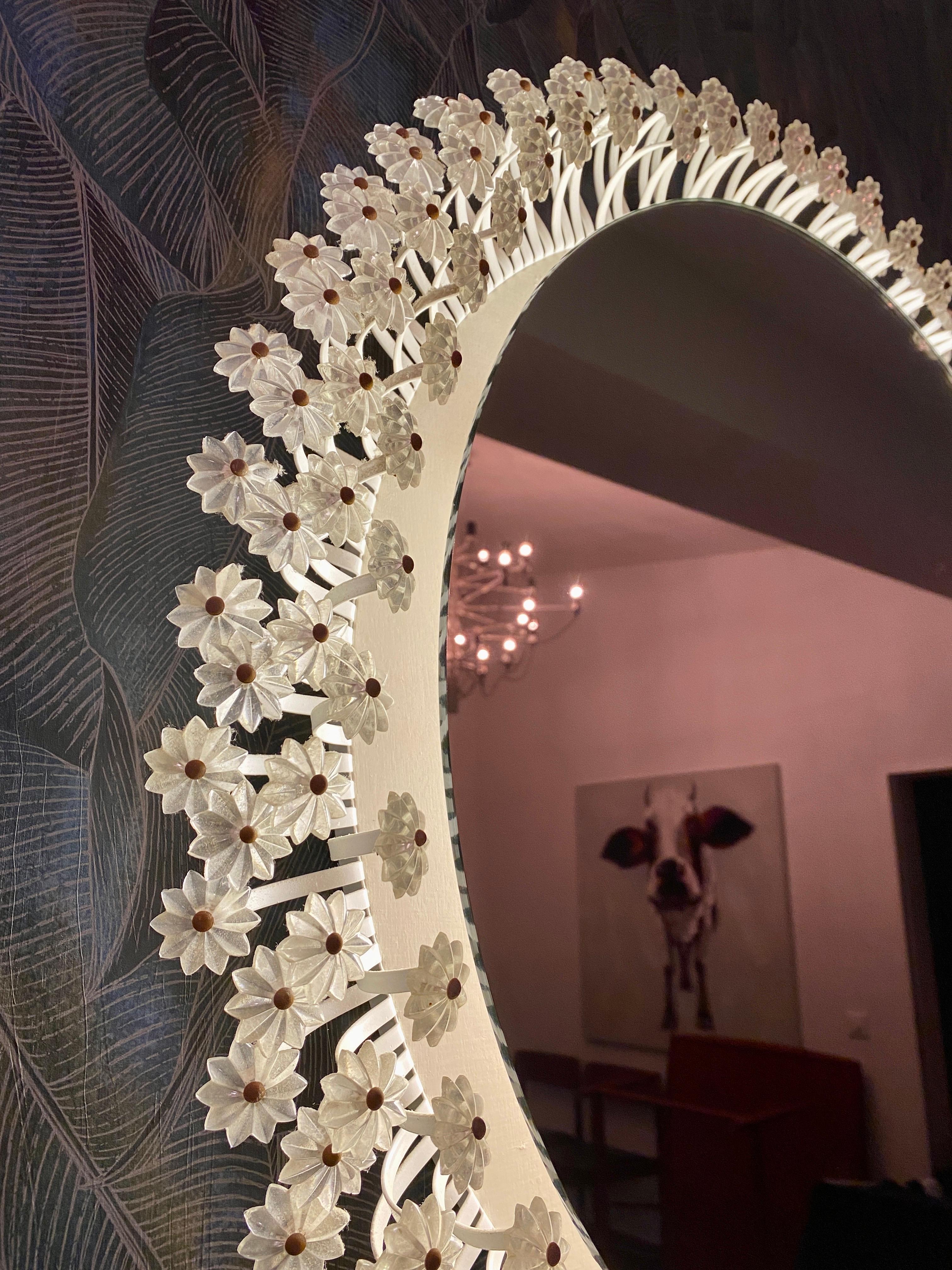 Metà XX secolo Specchio retroilluminato Emil Stejnar '50 in vendita