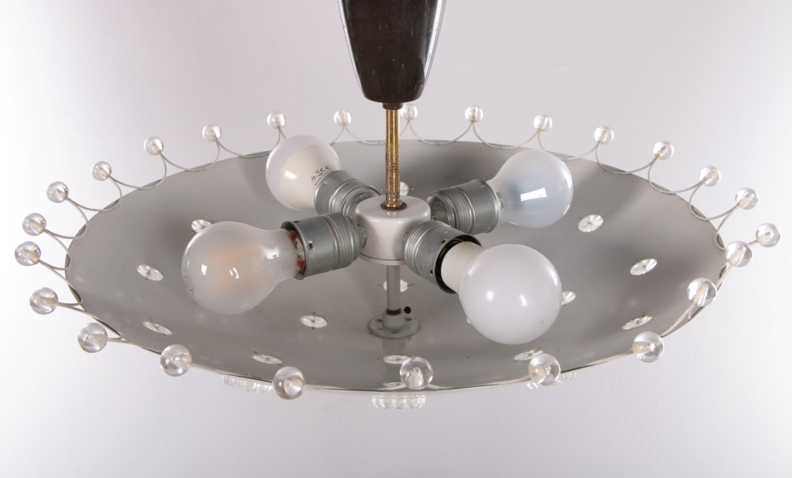 Emil Stejnar Ceiling Lamp for Rupert Nikoll, Austria 1950s For Sale 3