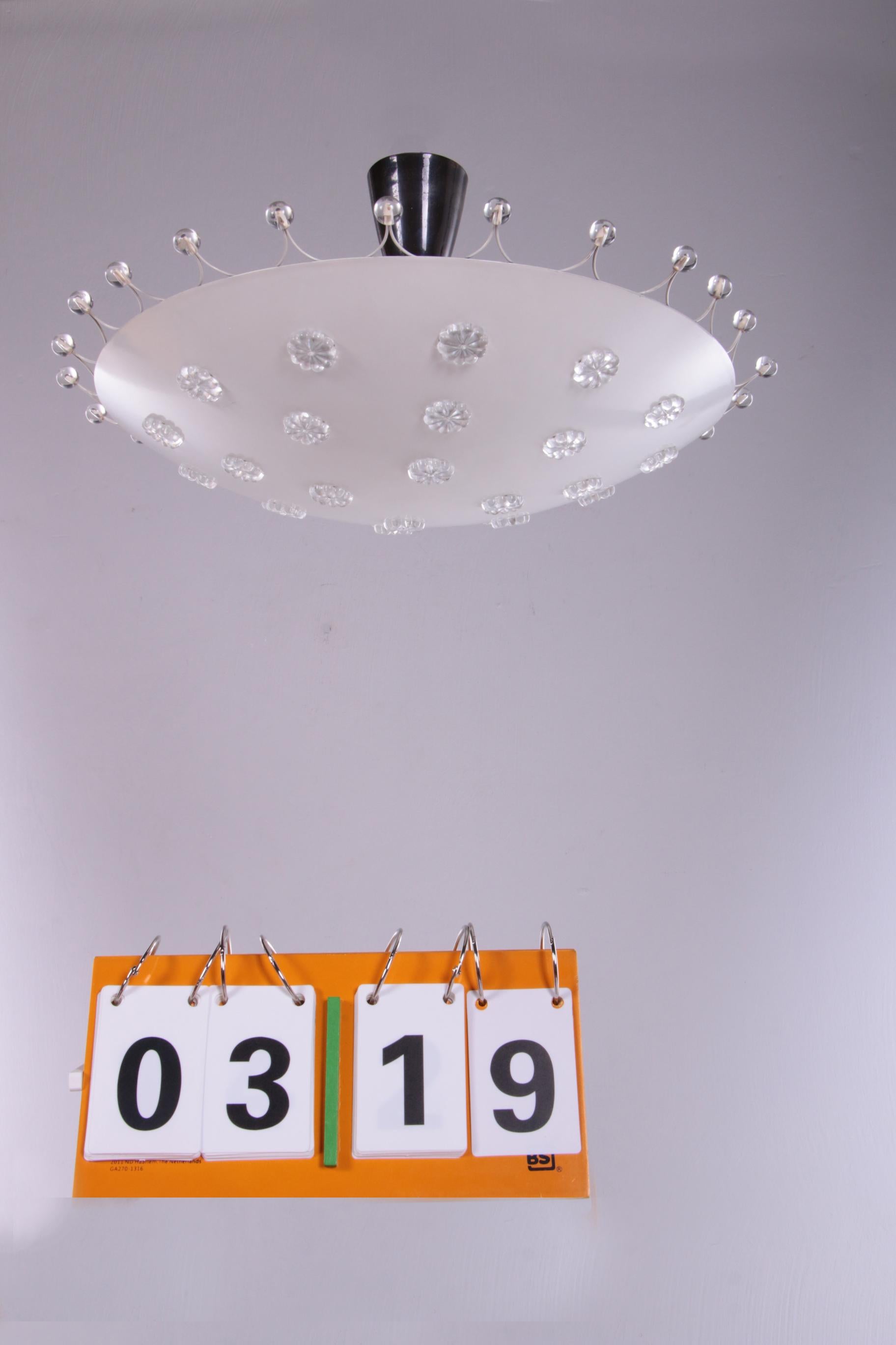 Mid-Century Modern Emil Stejnar Ceiling Lamp for Rupert Nikoll, Austria 1950s For Sale