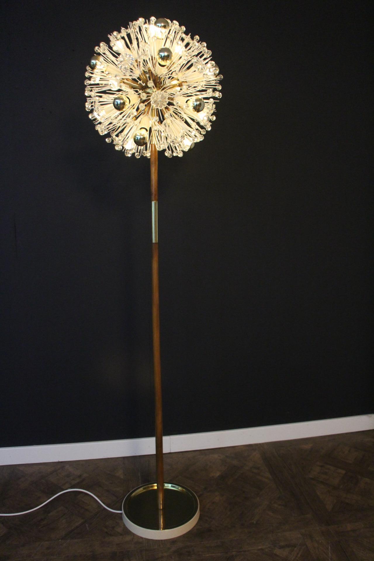 Emil Stejnar Dandelion Floor Lamp, Sputnik Snowball Floor Lamp for Nikoll For Sale 3