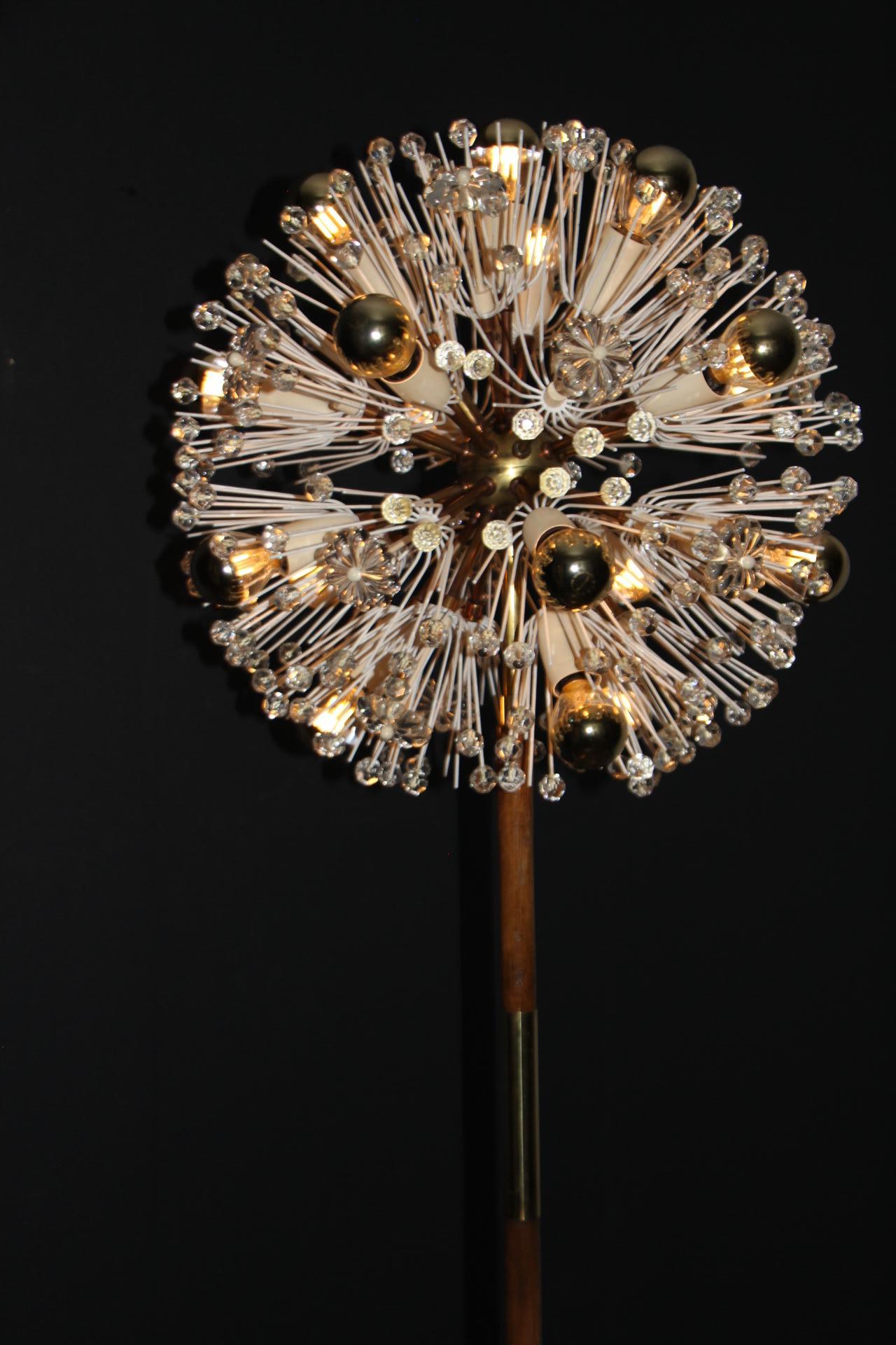 Emil Stejnar Dandelion Floor Lamp, Sputnik Snowball Floor Lamp for Nikoll For Sale 5