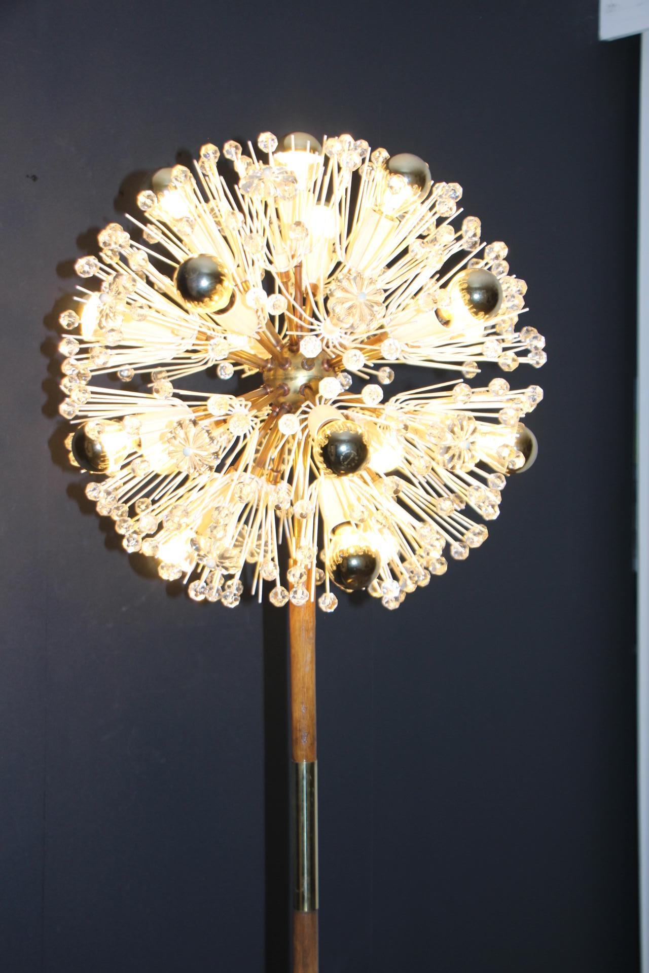 Emil Stejnar Dandelion Floor Lamp, Sputnik Snowball Floor Lamp for Nikoll For Sale 6