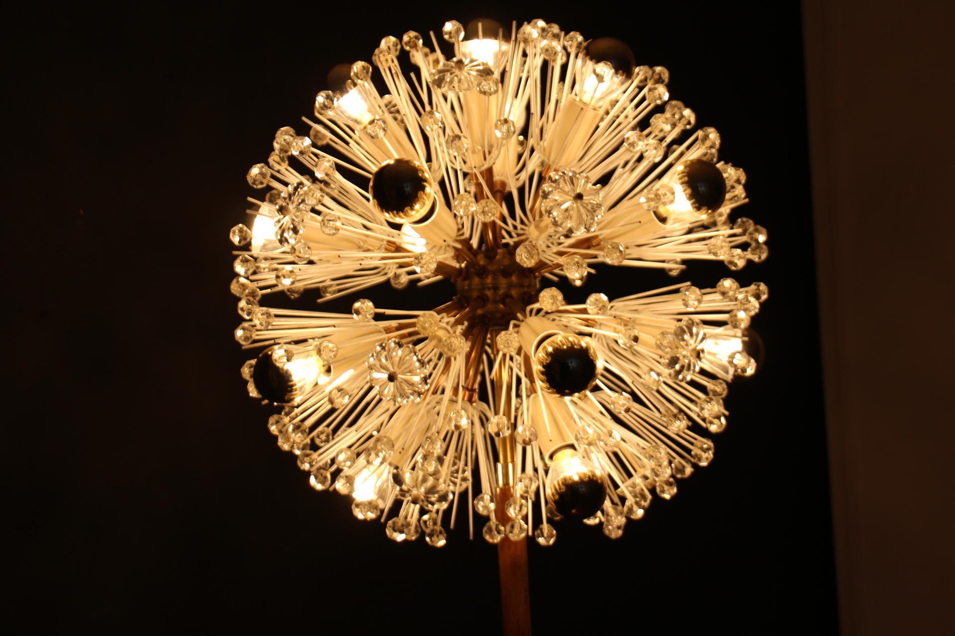 Emil Stejnar Dandelion Floor Lamp, Sputnik Snowball Floor Lamp for Nikoll For Sale 10