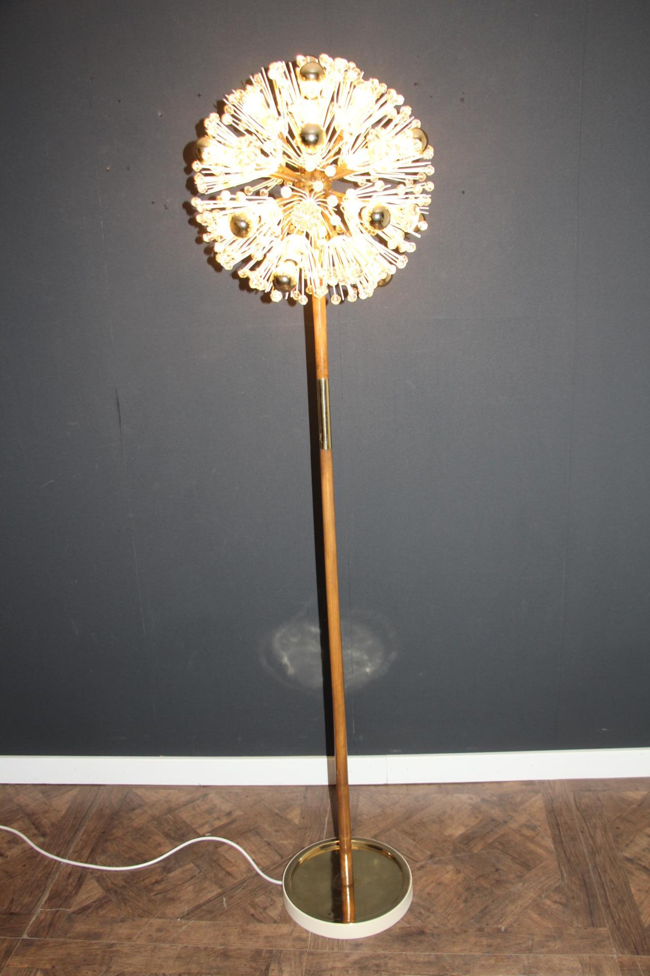 Emil Stejnar Dandelion Floor Lamp, Sputnik Snowball Floor Lamp for Nikoll For Sale 11