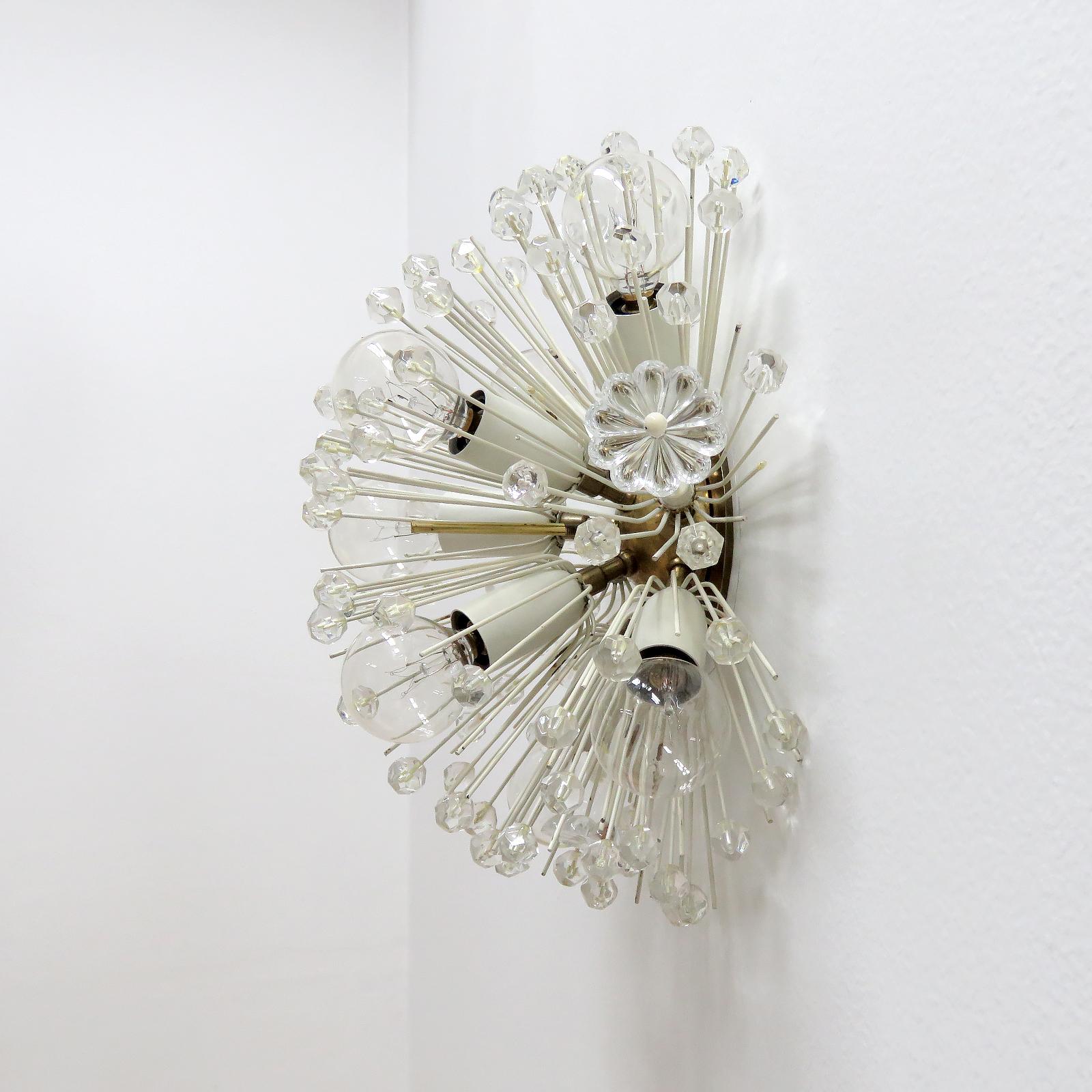 Austrian Emil Stejnar Flush Mount Light, 1950 For Sale