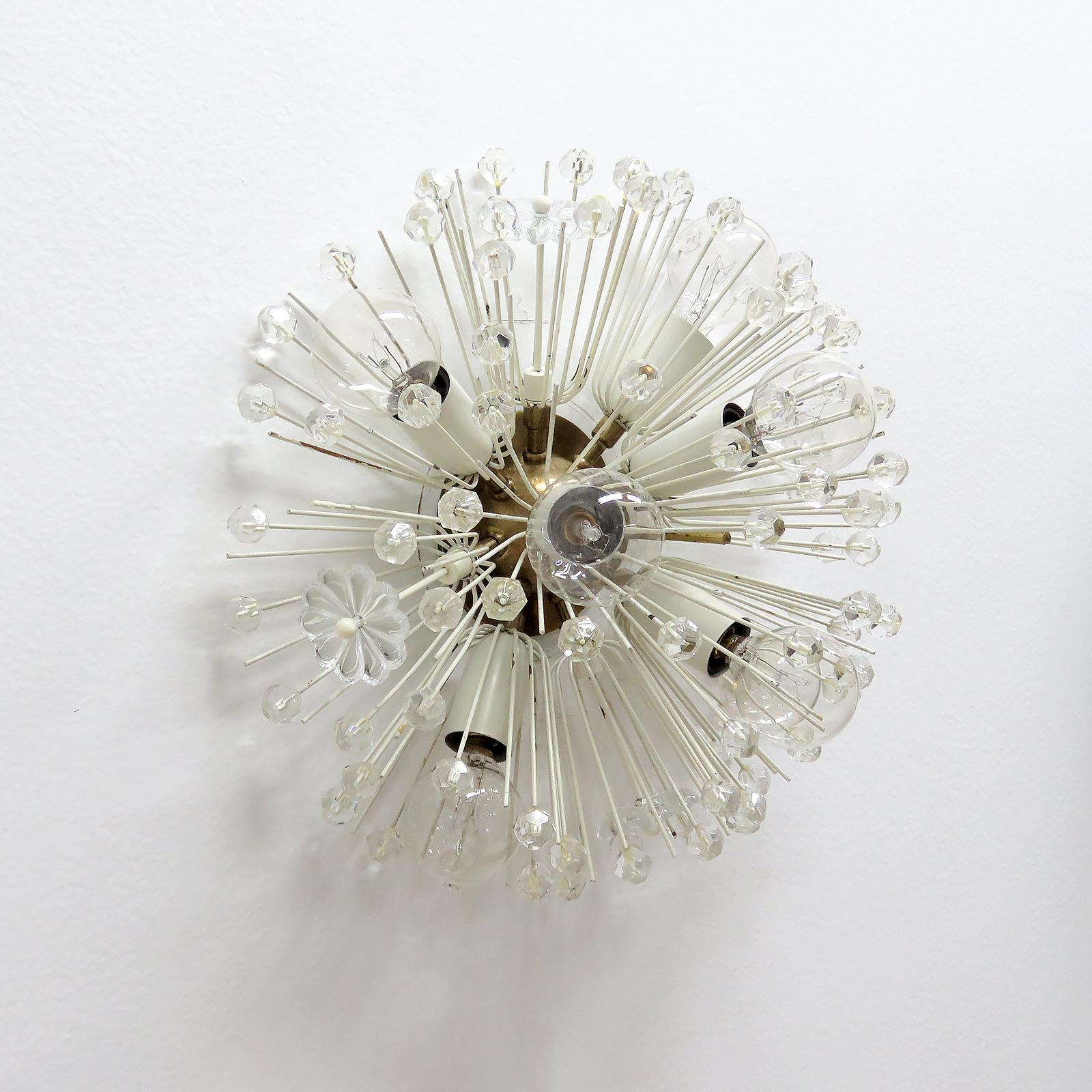 Enameled Emil Stejnar Flush Mount Light, 1950 For Sale