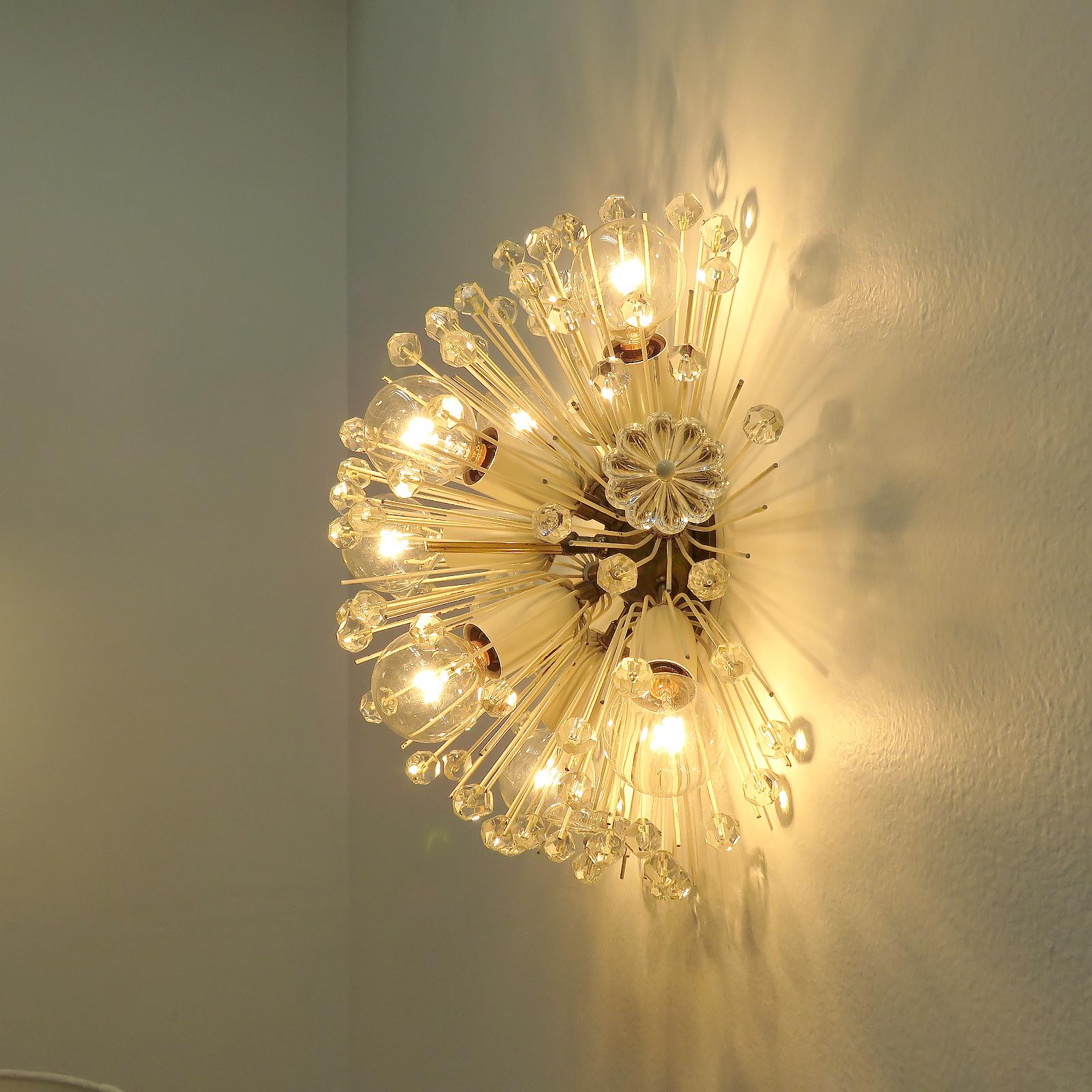 Brass Emil Stejnar Flush Mount Light, 1950 For Sale