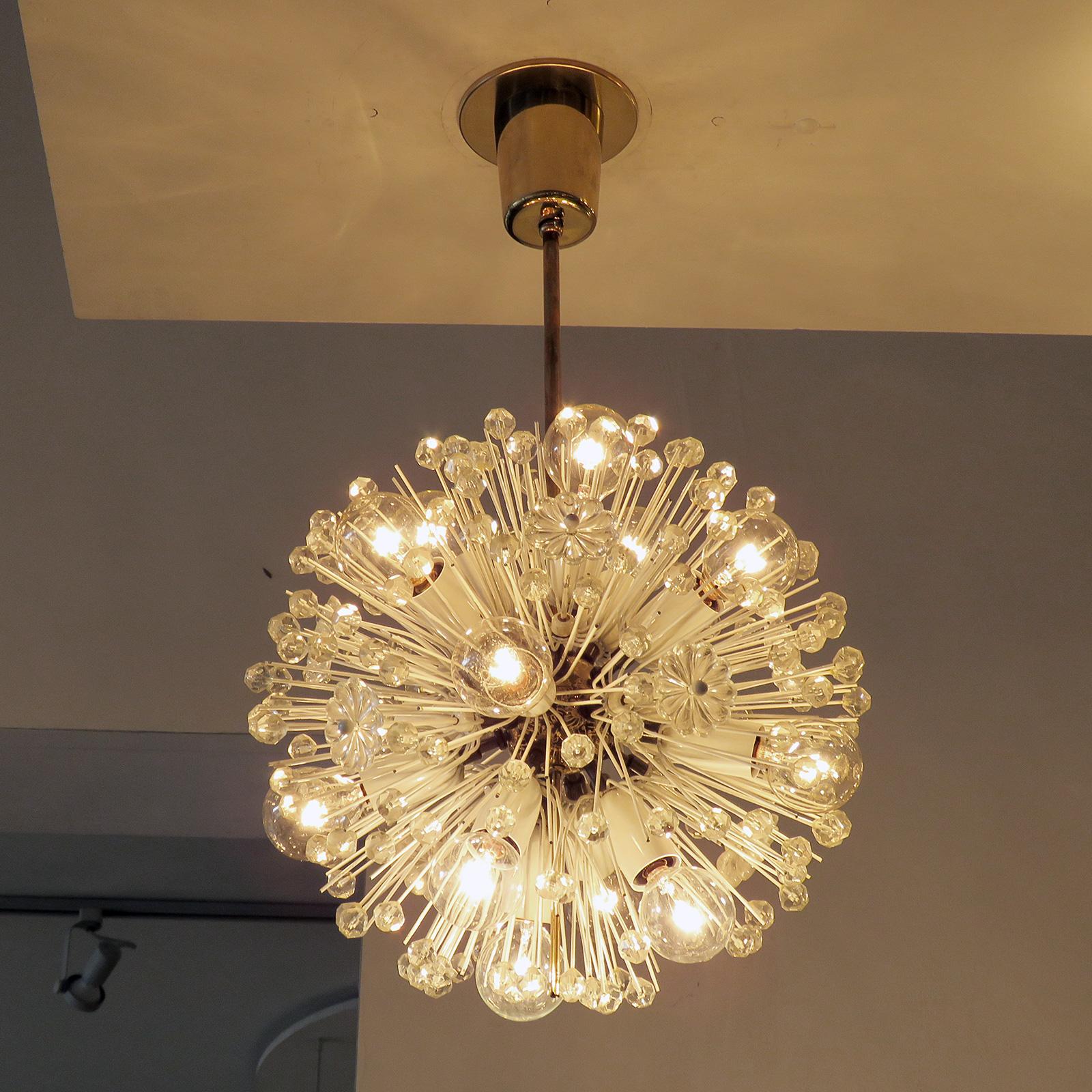 Emil Stejnar for Nikoll Chandelier, 1950 In Good Condition For Sale In Los Angeles, CA