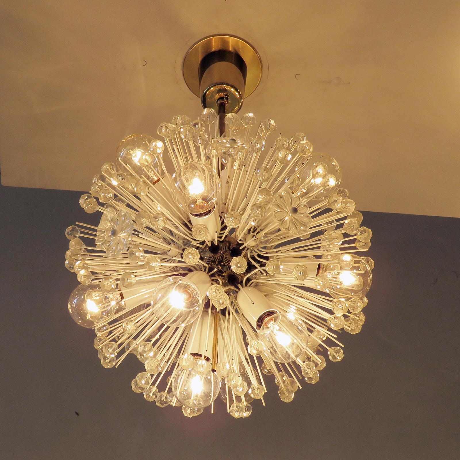 Emil Stejnar for Nikoll Chandelier, 1950 Metal en venta