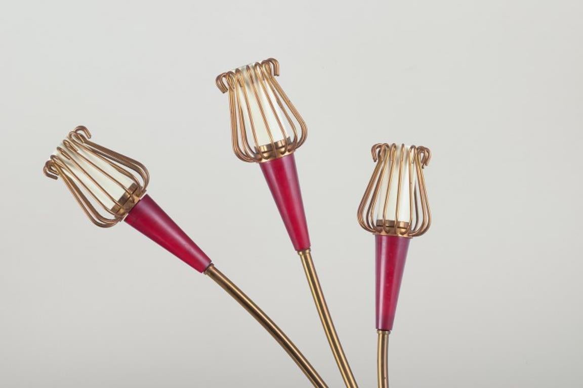 Brass Emil Stejnar for Rupert Nikoll. A pair of Art Deco wall lamps For Sale