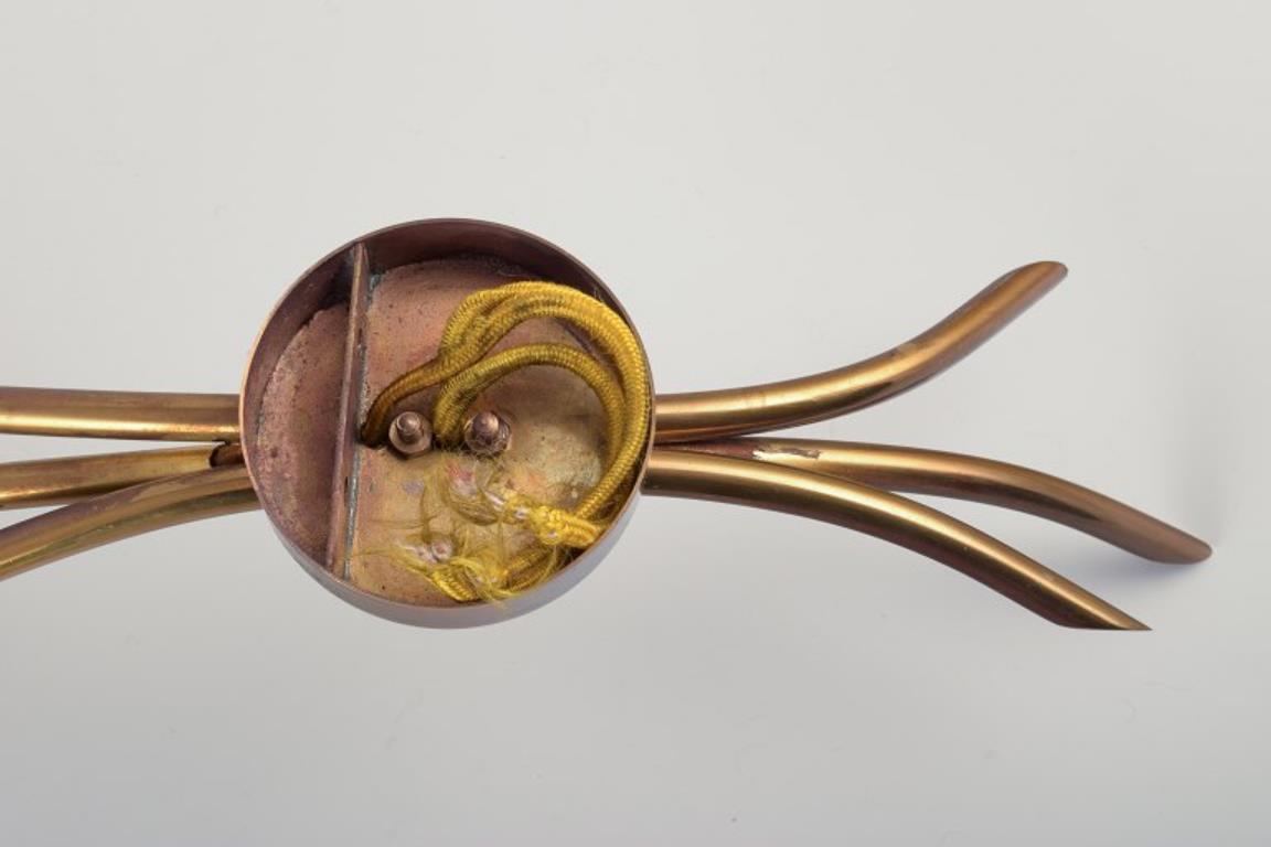Emil Stejnar for Rupert Nikoll. A pair of Art Deco wall lamps For Sale 1